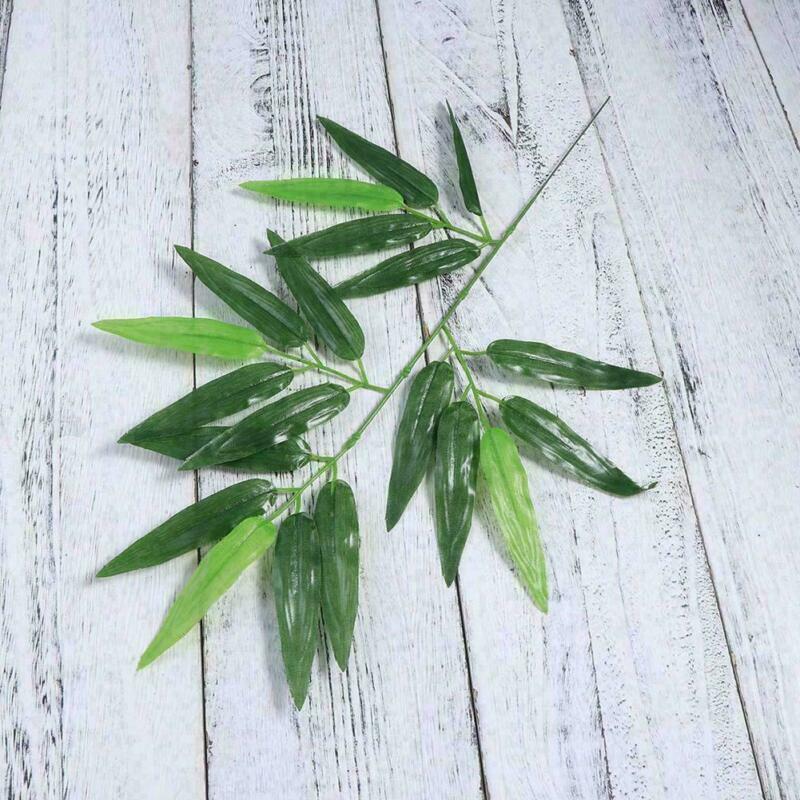 20Pcs Home Decoration Artificial Bamboo Leaf Tree Green Plant Beautiful Gift USA Unbranded Does not apply - фотография #12