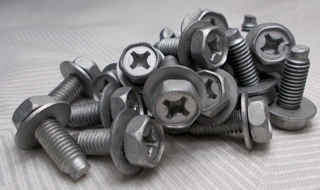 M6 6mm X 1.00 Coarse X 13mm Thread Hex Phillips Head Washer Bolt Lot Of 25 Bolts Unbranded/Generic Does Not Apply