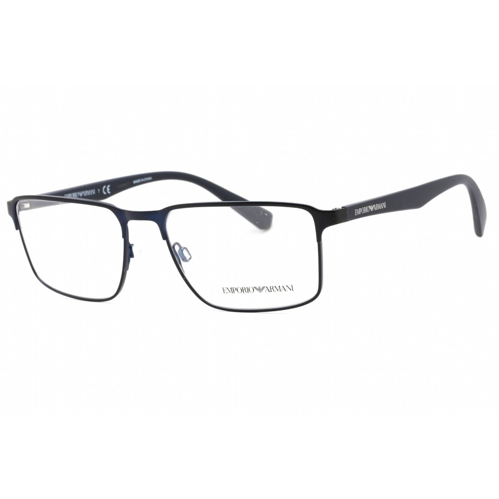 Emporio Armani Men's Eyeglasses Matte Blue Metal Rectangular Frame 0EA1046 3100 Emporio Armani 0EA1046 3100
