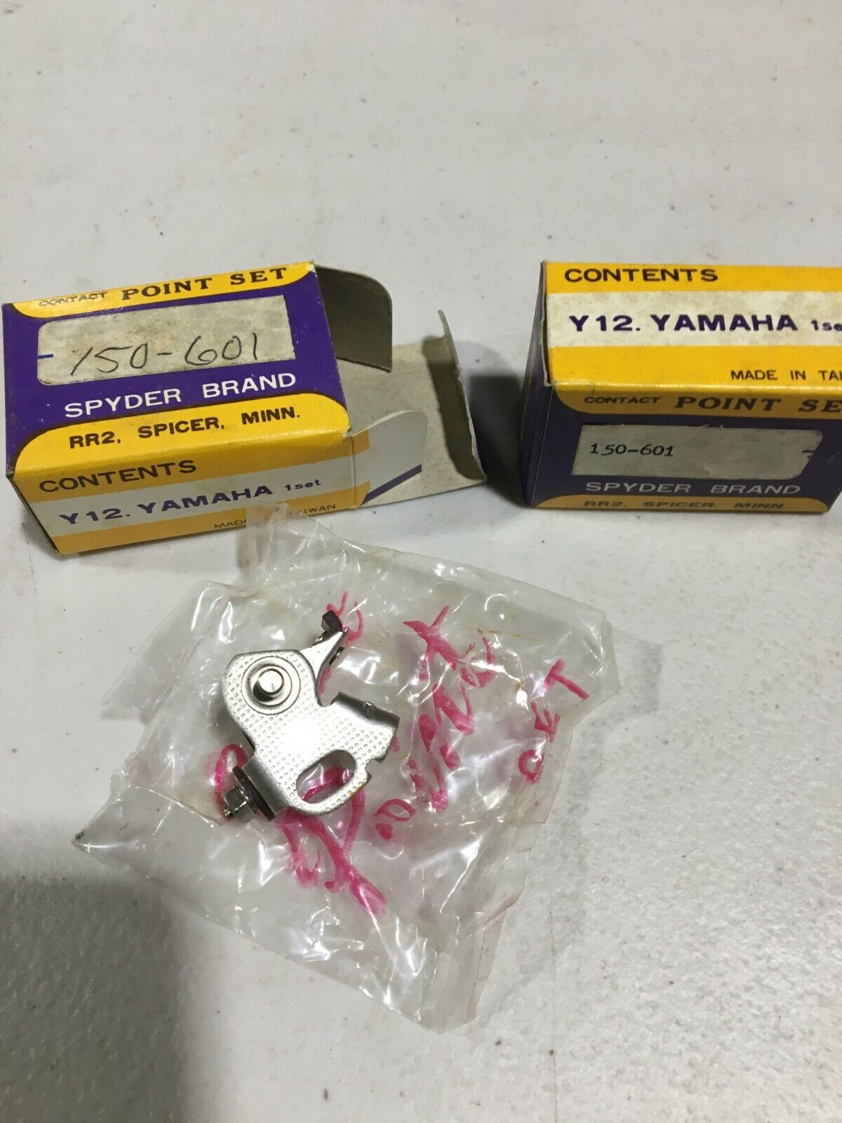 Vintage NOS Spyder Points Condensers Yamaha Sno Jet SST SS SL Star Super Whisper Unbranded Does Not Apply - фотография #7