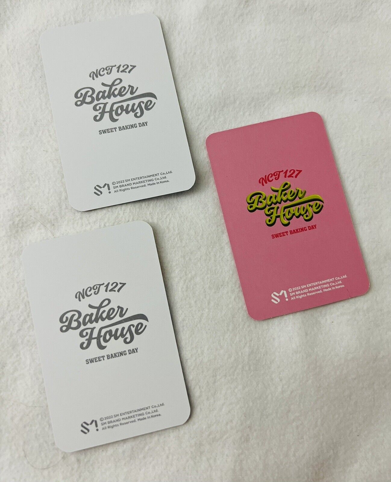 [MARK] NCT 127 Store Baker House MD Random Recipe Card Pack Photocards set 3pcs Без бренда - фотография #2