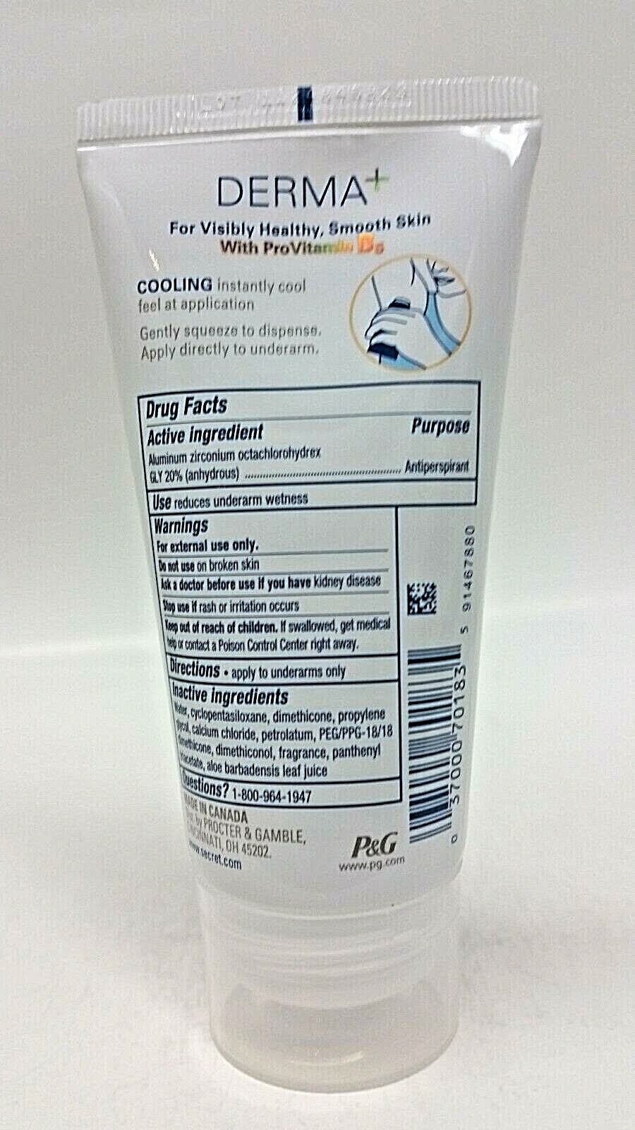 LOT 6 Secret Derma + Antiperspirant Cooling 48 Hr Invisible Gel 2.5 Oz B5+ Aloe Secret 703619825 - фотография #9