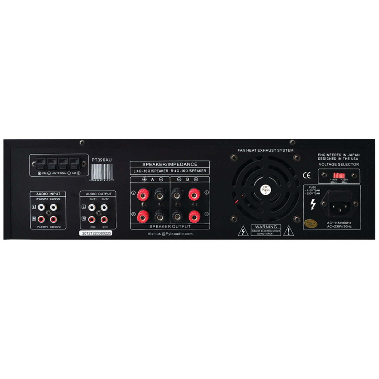 New Pyle PT390AU 300W 4 Channel Home Theater Amplifier Receiver Stereo USB/SD+6K Unbranded PT390AU - фотография #6