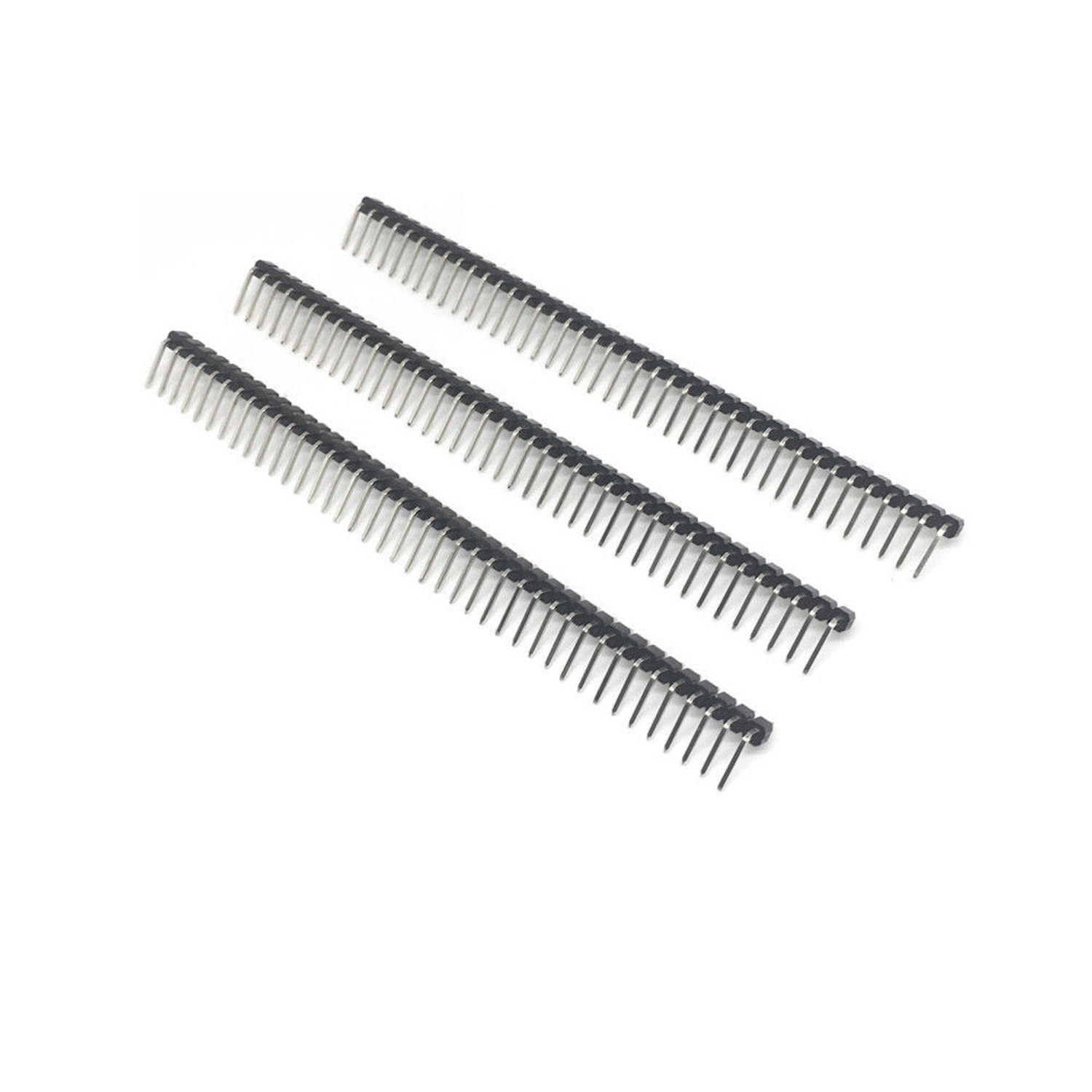 [10x] 1x40 Pin 2.54mm Right Angle Single Row Male Pin Header Connector - 90 deg Generic Does Not Apply - фотография #5