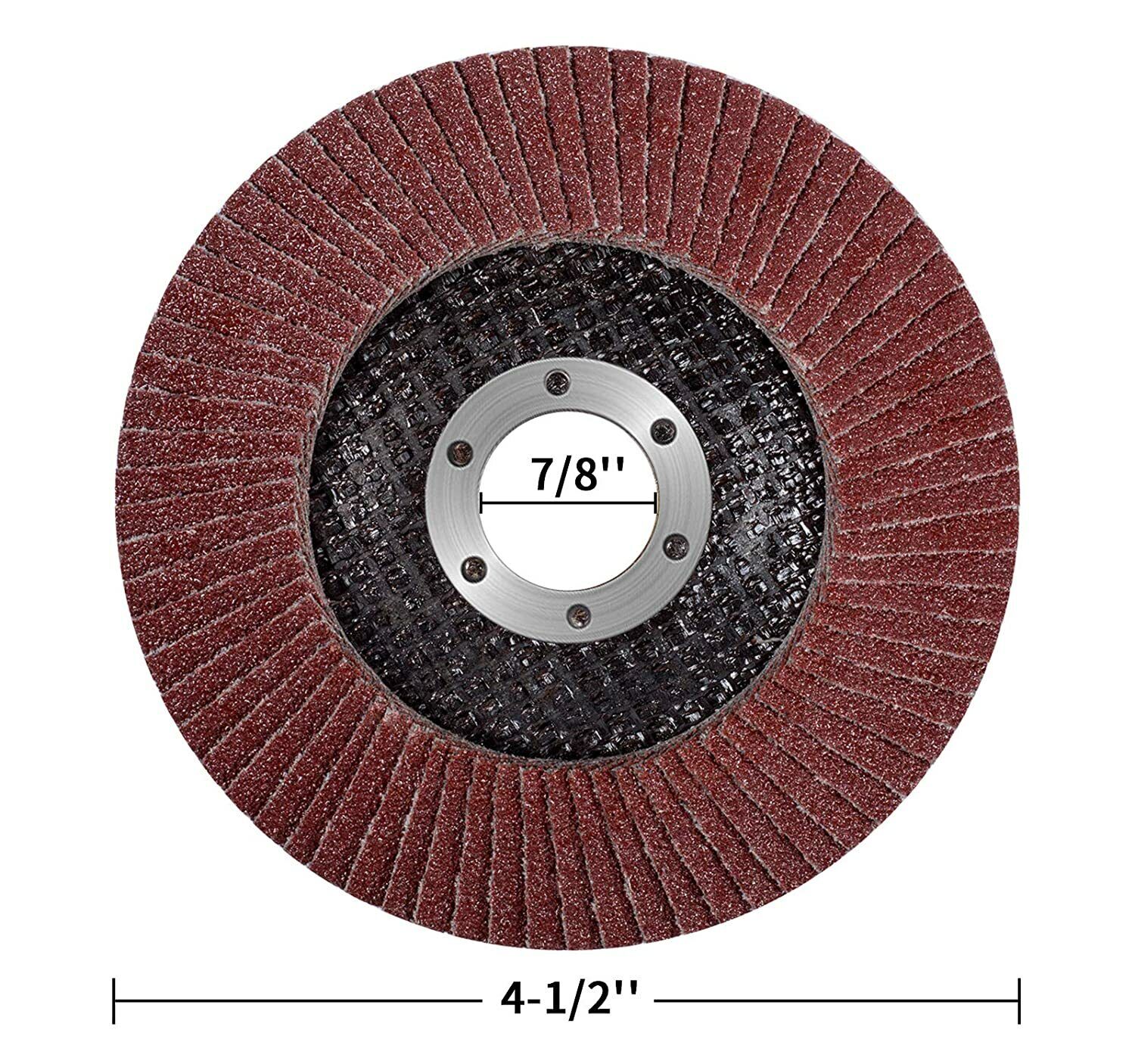 20x 4.5" 4-1/2 Flap Disc 40 60 80 120 Grit Angle Grinder Sanding Grinding Wheels Satc Does Not Apply - фотография #6