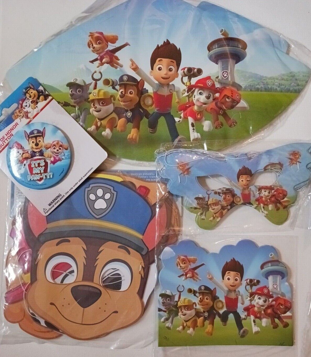 Paw Patrol party supplies. Large lot. Table decorations, bags, banner, baloons + Unbranded does not apply - фотография #5
