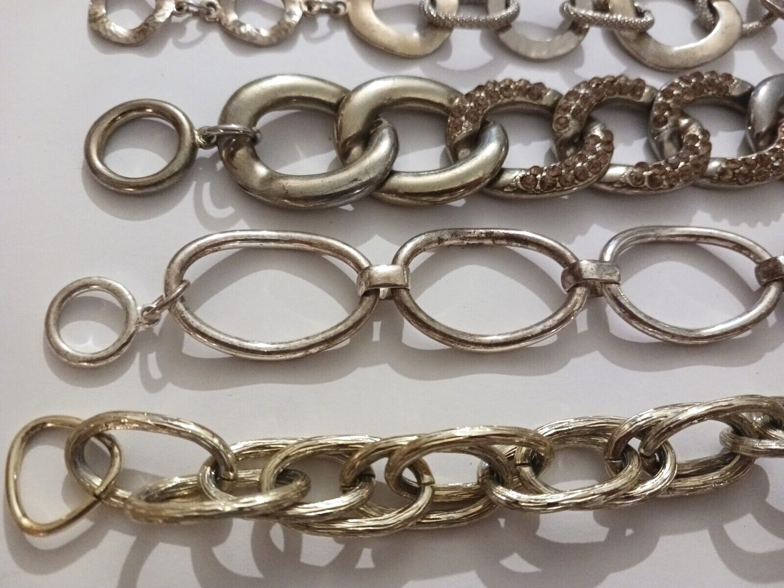 Heavy chunky chain bracelets. Lisner, Premier designs, 8" long. toggle, box + Lisner does not apply - фотография #8