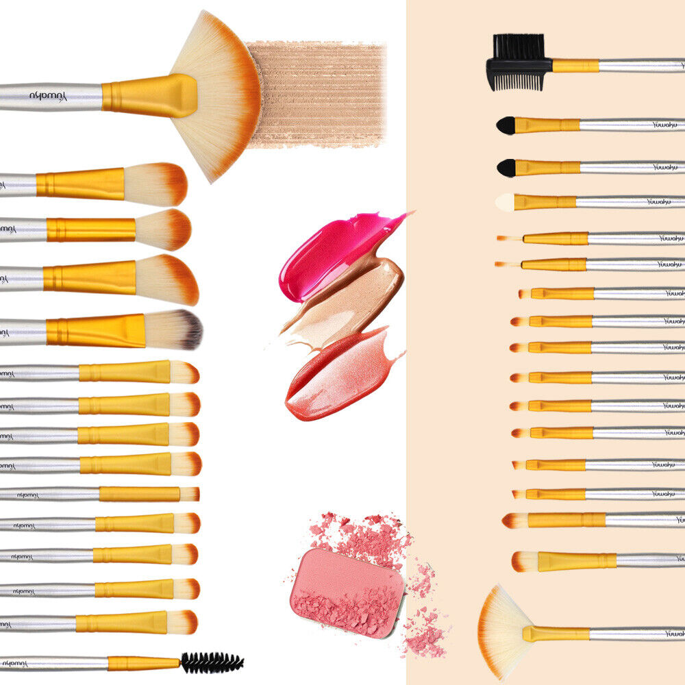 32PCS Pro Make up Brushes Set Cosmetic Foundation Powder Lip Tool +Luxury Bag US YUWAKU Does not apply - фотография #10