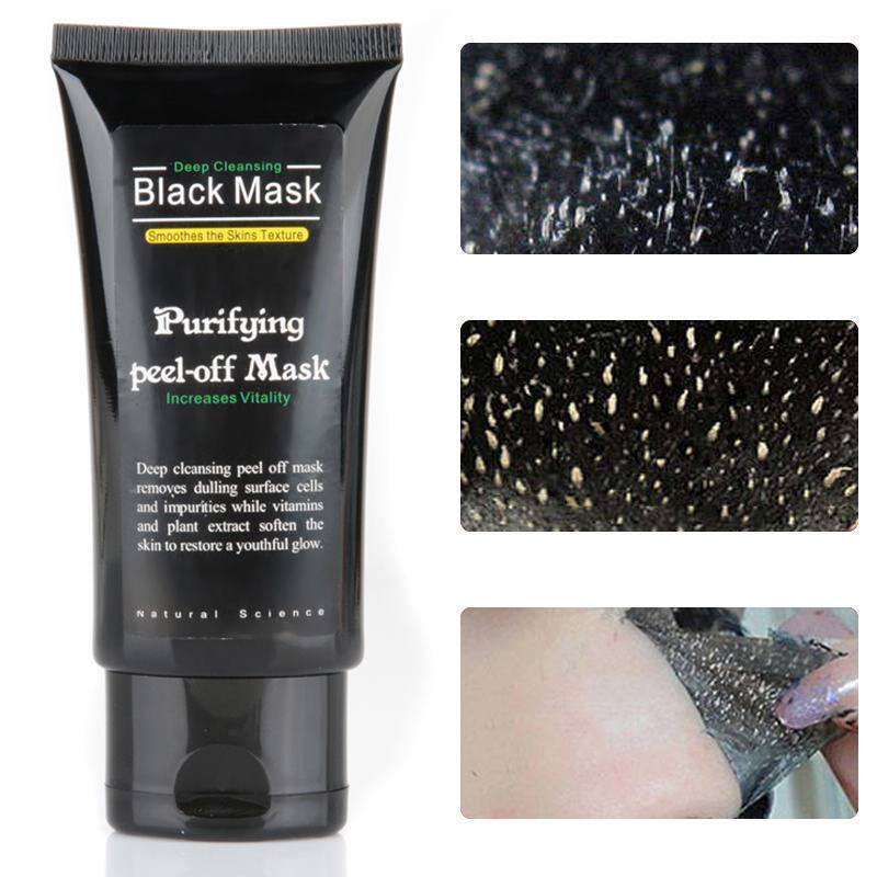 Facial Cleansing Charcoal Mask Blackhead Remover Purifying Acne Peel-off Mask Shills Does not Apply - фотография #7