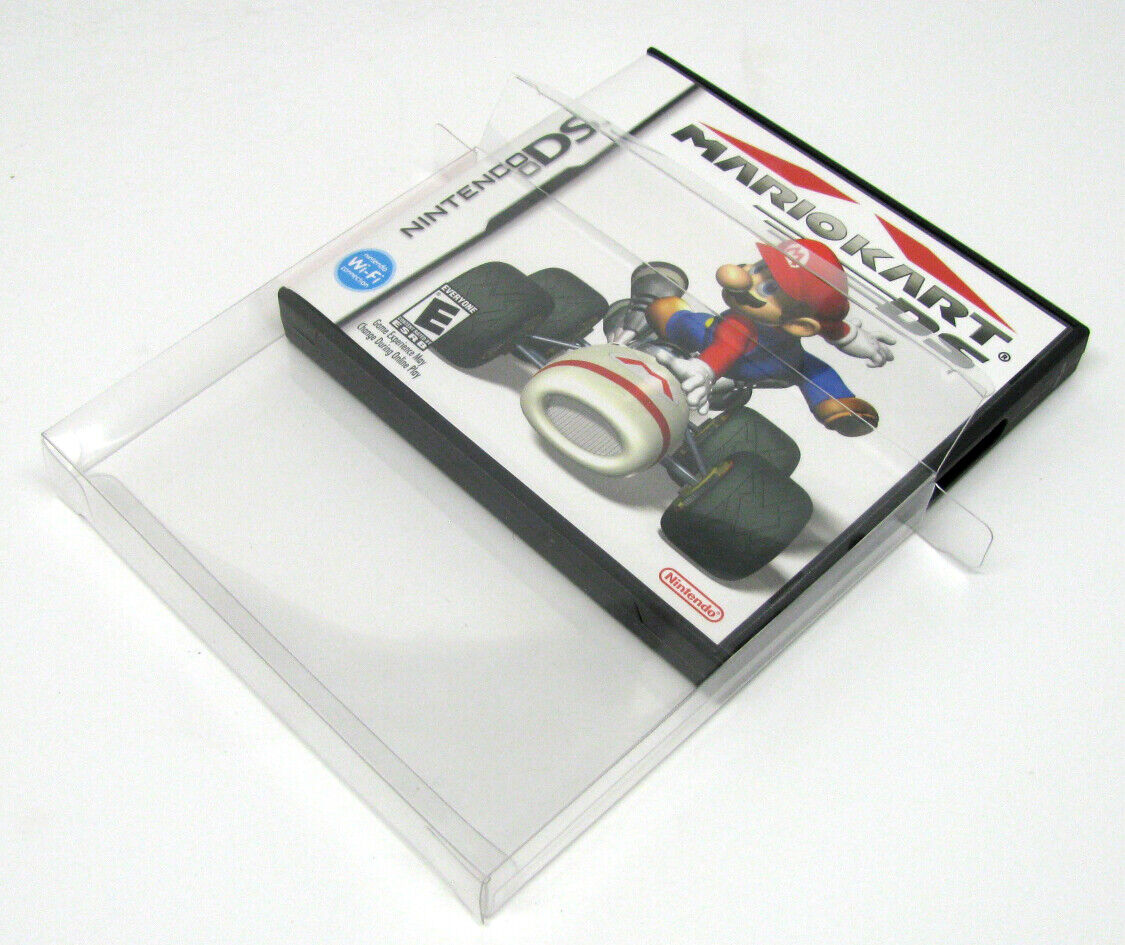 10x NINTENDO DS CIB GAME BOX -CLEAR PLASTIC PROTECTIVE BOX PROTECTOR SLEEVE CASE Dr. Retro Does Not Apply - фотография #3