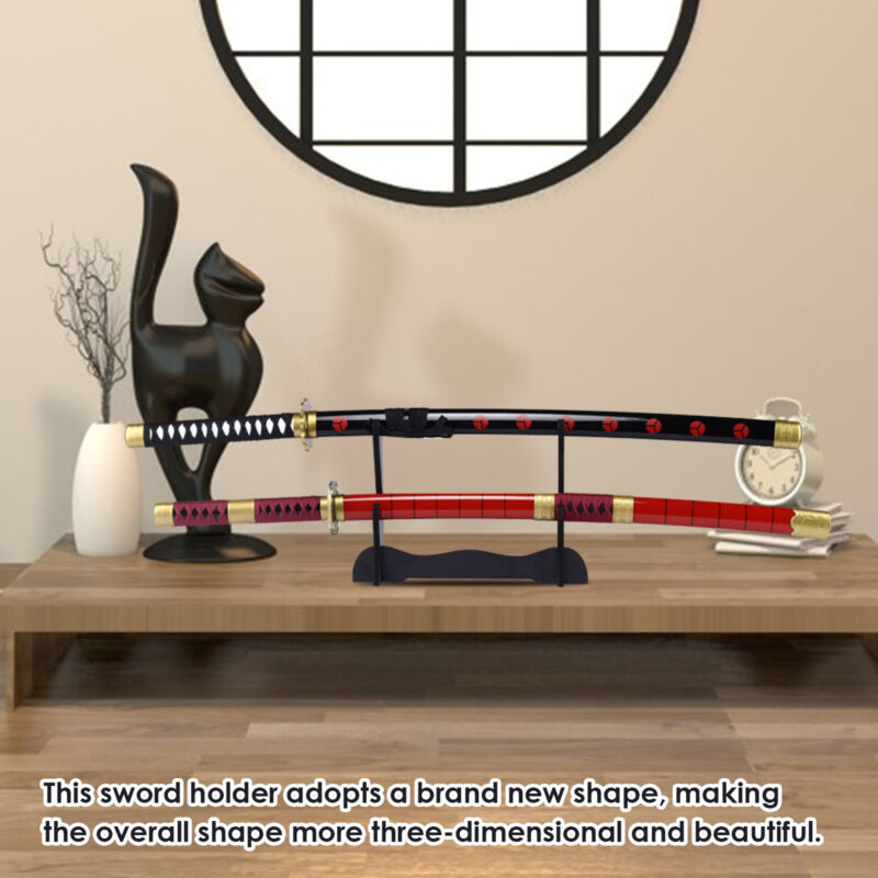 Sword Stand Katana Display Stand Sword Holder Black 2-Tier Display Holder Без бренда - фотография #8