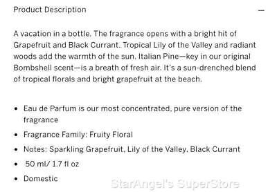 Victoria's Secret Bombshell Paradise Perfume & Fragrance Lotion 1.7 oz. NEW  VICTORIA'S SECRET - фотография #2