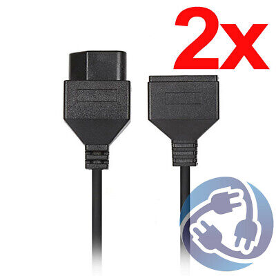 Lot 2x 6 ft Extension Cable for Original 1985 Nintendo NES Controller Consumer Cables Does Not Apply