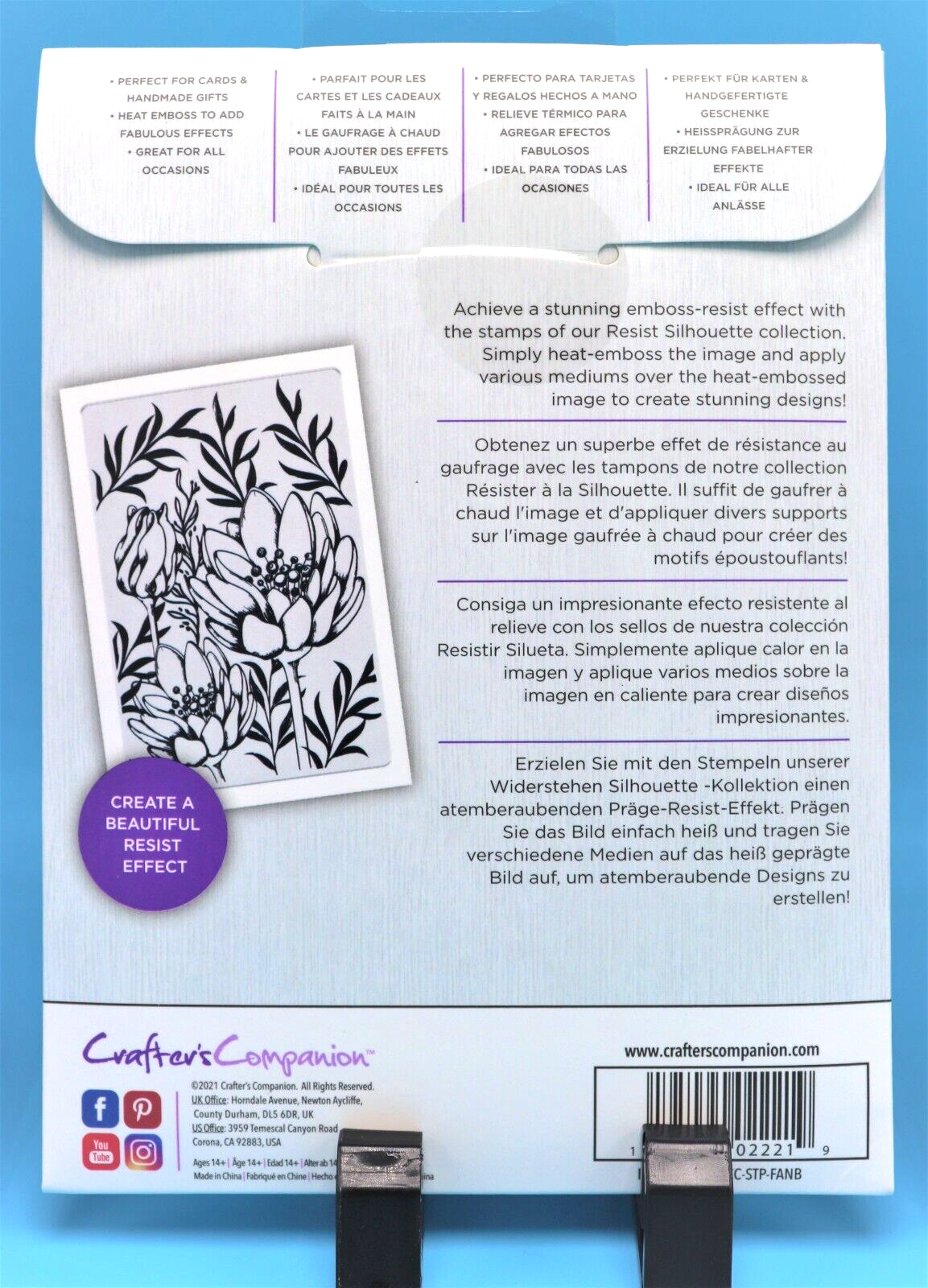 NEW Crafter's Companion Resist Silhouette Photopolymer Stamp Collection Crafter's Companion - фотография #5