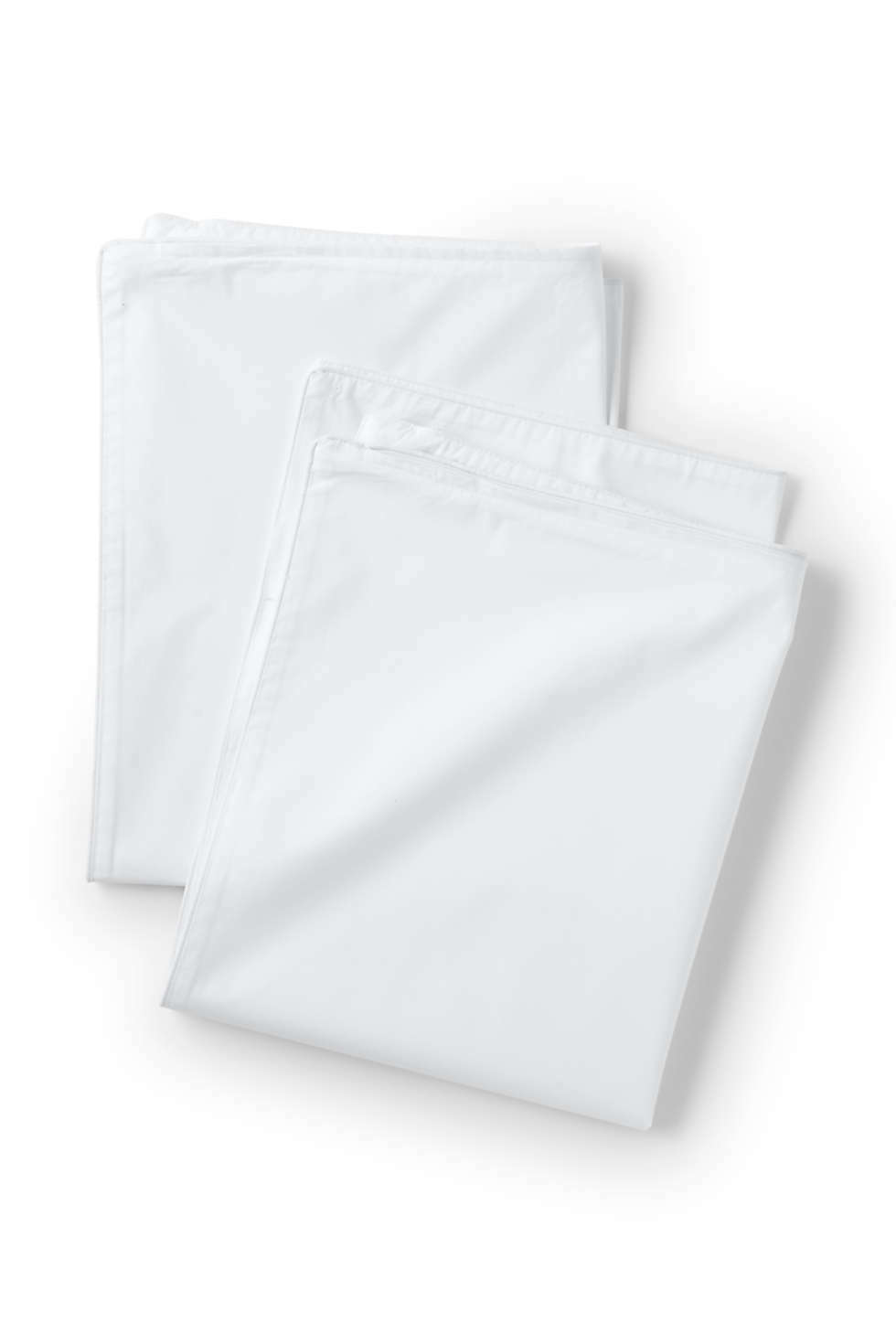 Set of 2 Queen Size Pillow Protector Cover Case White Zippered Cotton Polyester  Unbranded