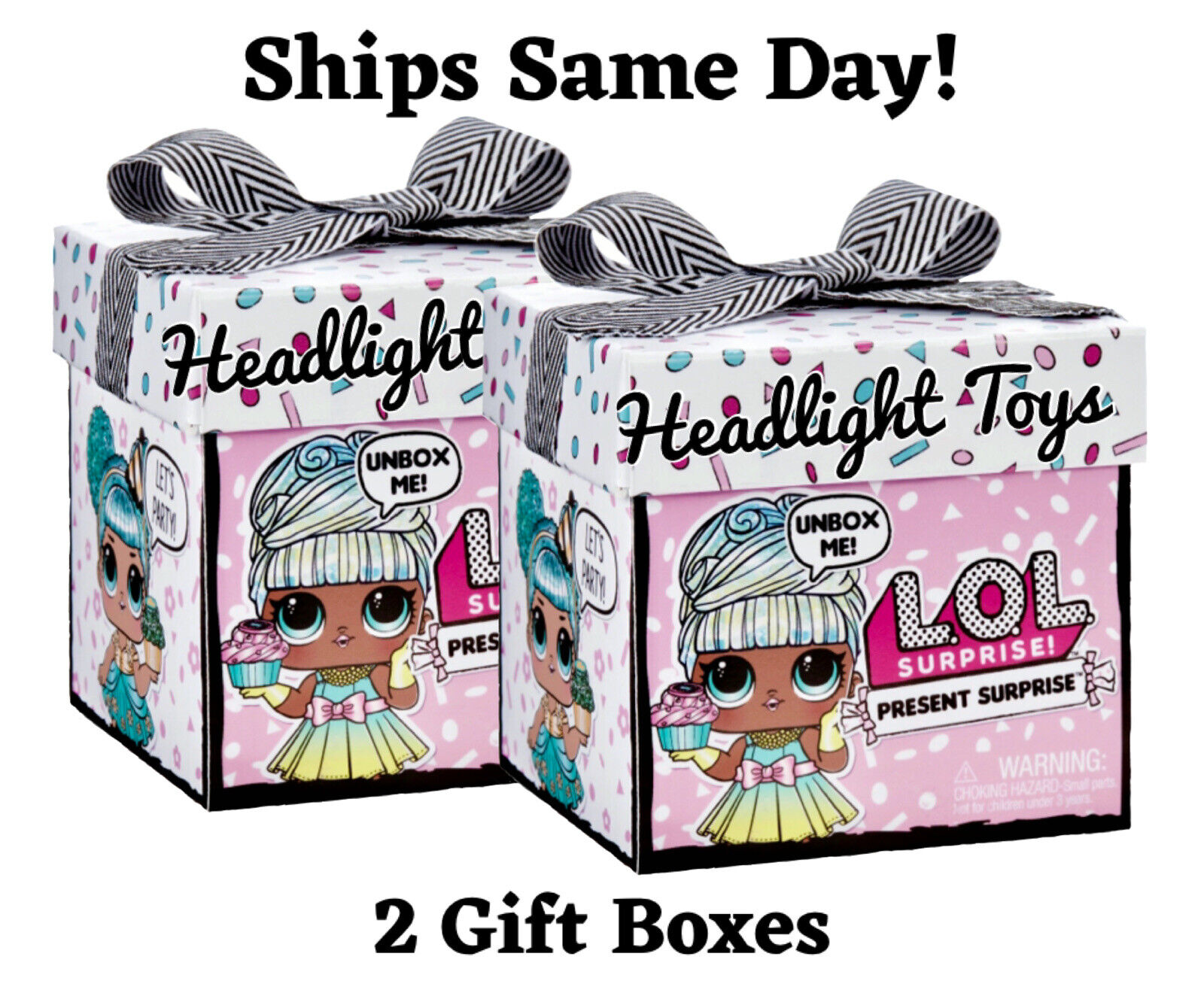 2 LOL Present Surprise Series 1 Gift Boxes Big Sister Birthday Month Party Doll MGA Entertainment
