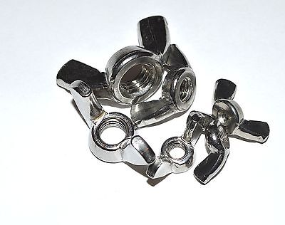 METRIC STAINLESS WING NUT M4 PACKAGE OF 10 WING NUTS MJM NATIONAL WNUTM4