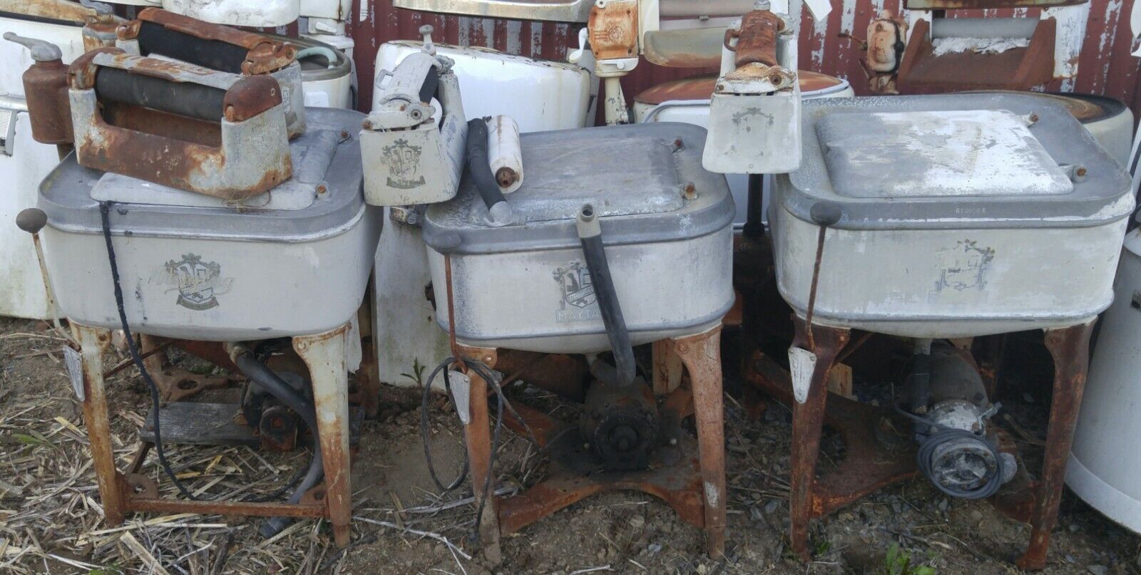 Collection Of 29 Antique Wringer Washing Machines Vintage Ringer Washer Machine Без бренда - фотография #7