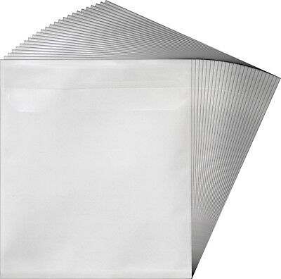 (25) Adhesive Backed CD Plastic Booklet Disc Display Sleeves Inserts DVD #CDIVSB Square Deal Recordings & Supplies CDIVSB