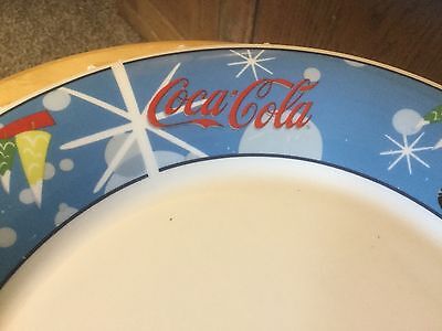 The Coca Cola Company Laughing Snowman.  10.25" Plate.   Blue, red, white. Coca-Cola - фотография #3