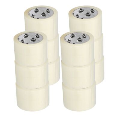 12 Rolls 3 Inch x 110 Yards (330 Ft) Clear Carton Sealing Packing Packaging Tape PackagingSuppliesByMail Does not apply