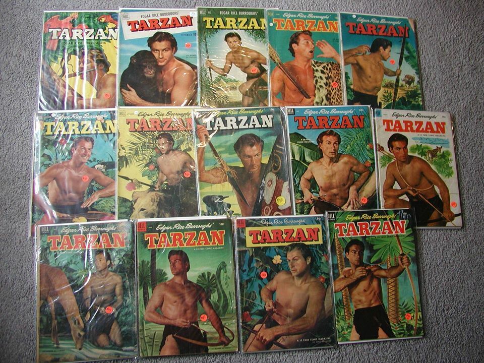 Vintage Dell & DC Golden Age TARZAN comic books .. LOT of  45 Без бренда