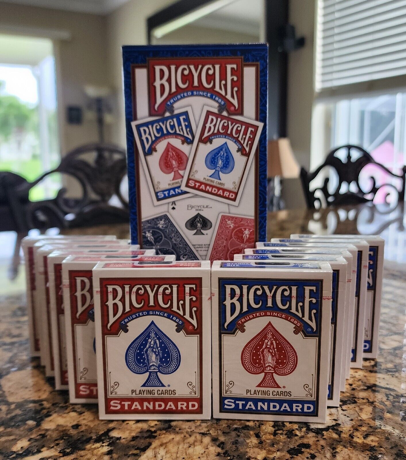 BICYCLE PLAYING CARDS 12 Decks * Standard Face * Red & Blue * New & Sealed Bicycle