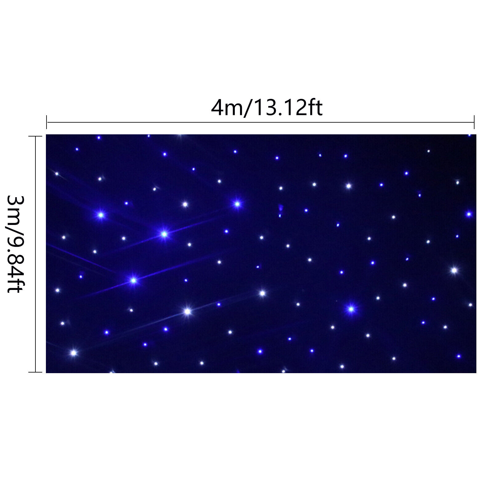 LED Star Backdrop Curtain Wedding Party Retardant Curtain Out/Indoor w/ Remote Unbranded Does not apply - фотография #2