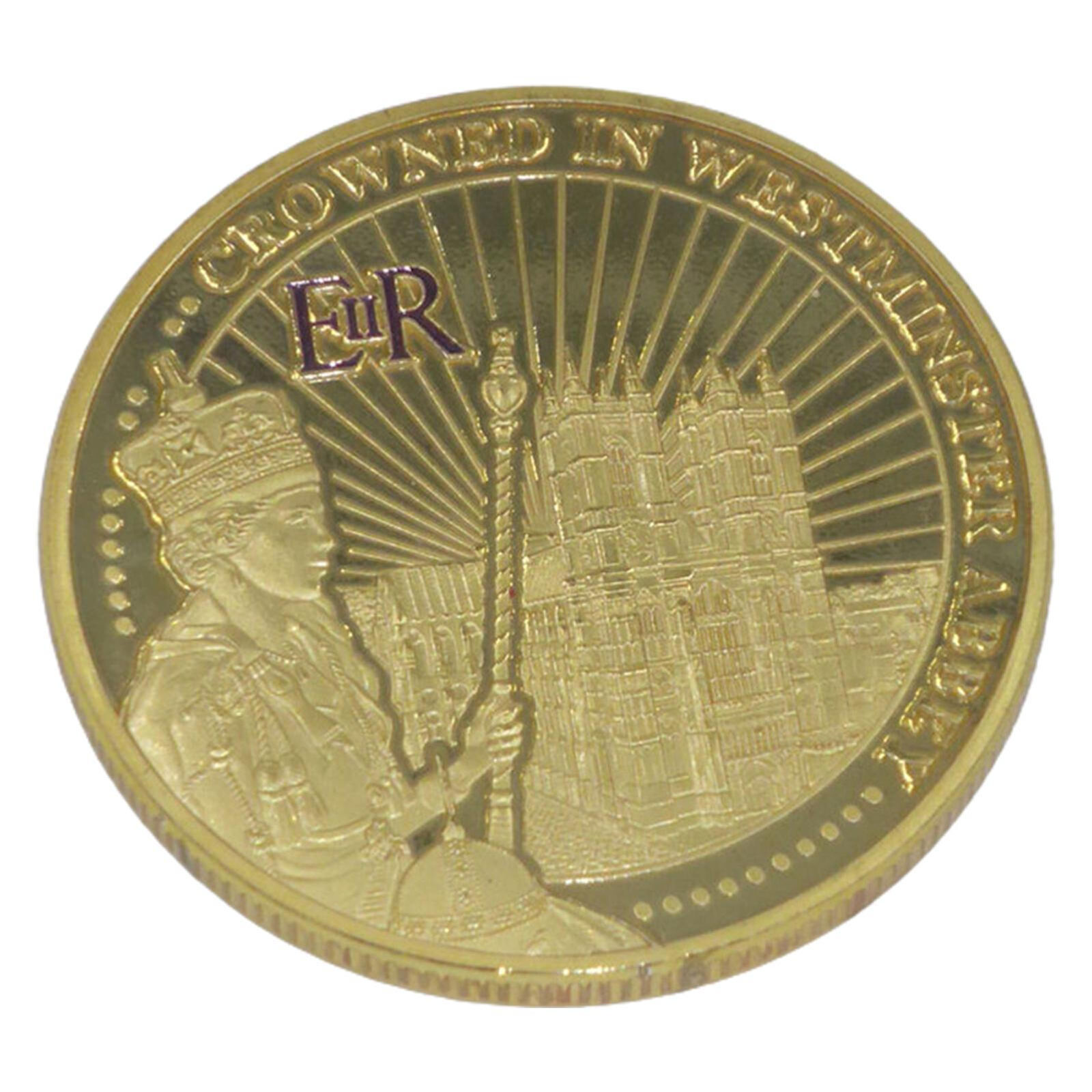 Commemorative Coin HM Queen Elizabeth II Platinum Jubilee (Purple/Silver) 2022 Без бренда - фотография #3