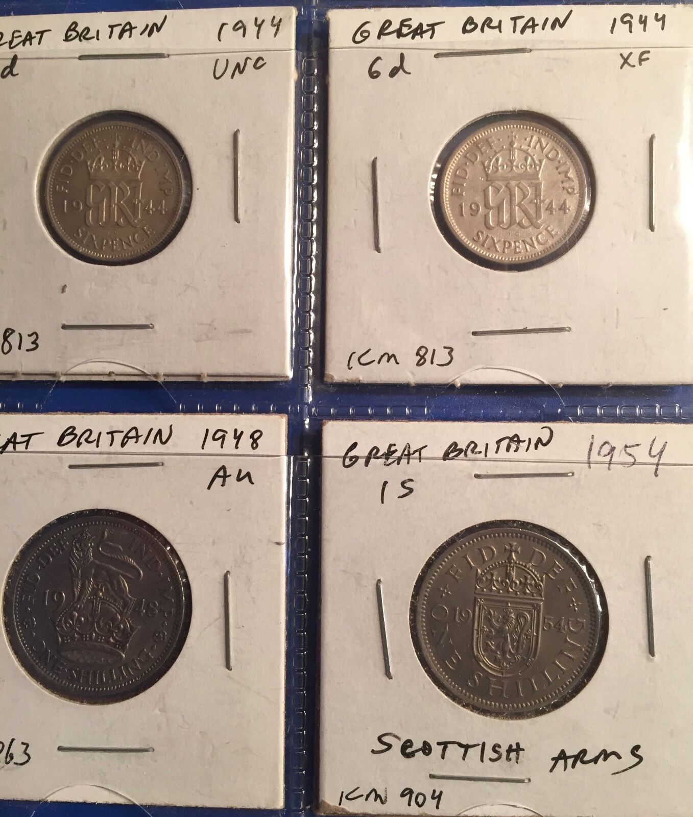 GB 1873-1962 lot of 11 inc. 2 three pence, 4 sixpence, 4 shillings & half crown Без бренда - фотография #7