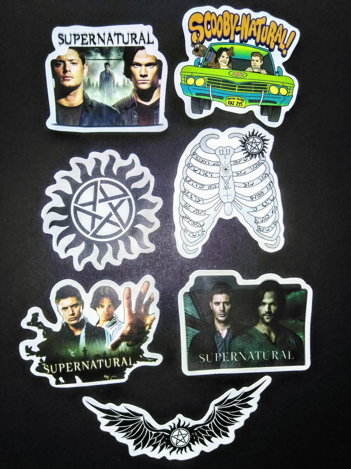 45, Sticker, Decals, Supernatural, Show, Sam, Dean, Winchester, Castiel, Horror Без бренда - фотография #7