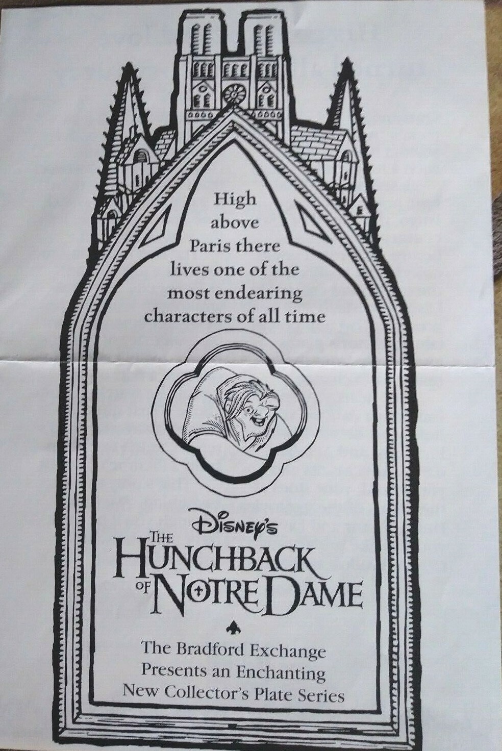 HUNCHBACK OF NOTRE DAME,COMPLETE SET 4 LTD.ED.DISNEY BRADEX PLATES 1996,NEW,MINT BRADEX CHINA - фотография #8