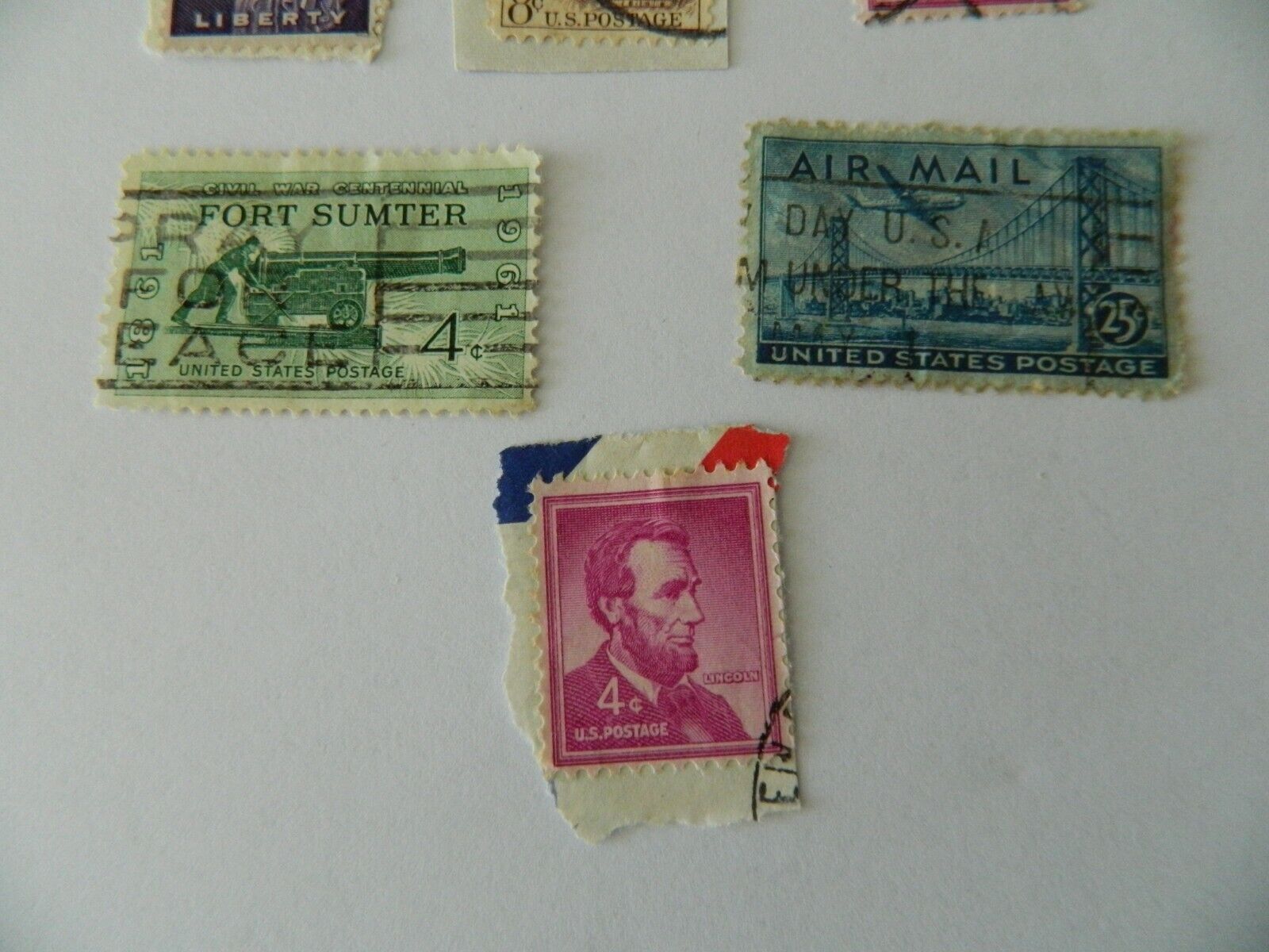 Lot Vintage Stamps US America Postage Historical Figures 1960s Без бренда - фотография #2