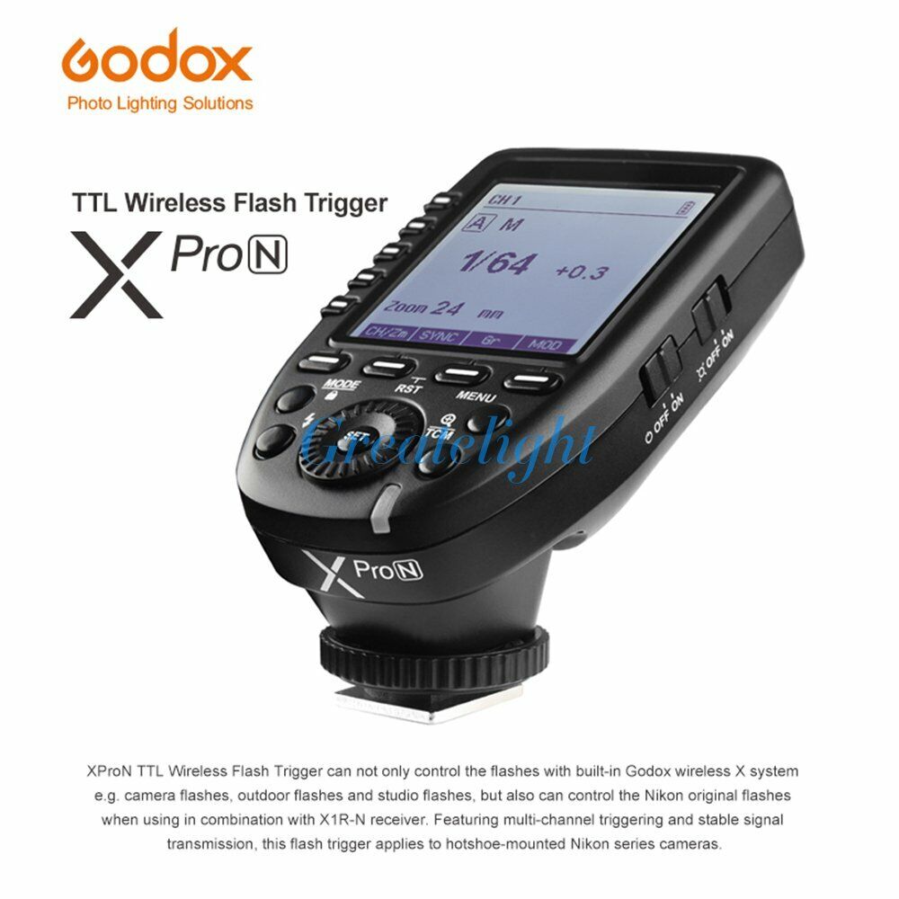 US Stock Godox XPro-N 2.4G TTL Wireless X System Flash Trigger For Nikon Camera Godox Does Not Apply - фотография #6