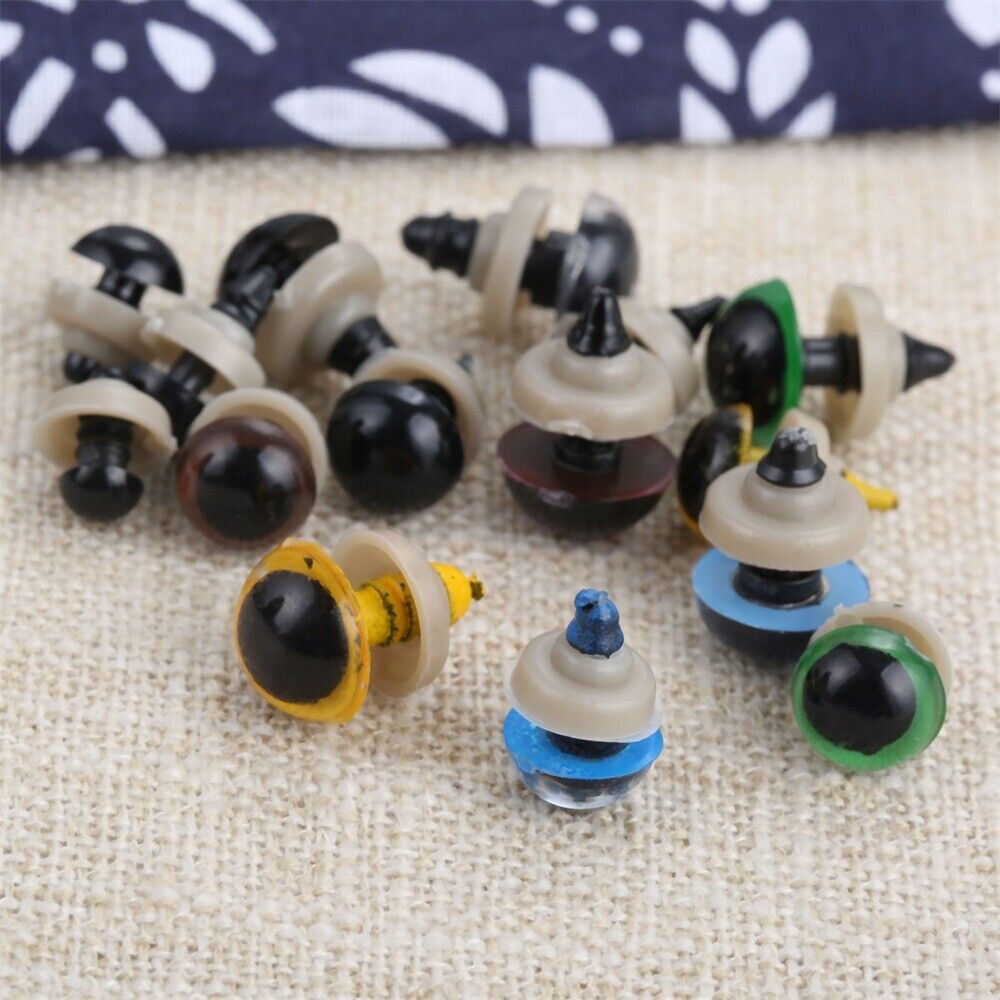 264pcs 6-12mm Black & Colorful Plastic Toy Safety Handmade Doll Eyes Teddy Bear Unbranded Does Not Apply - фотография #10