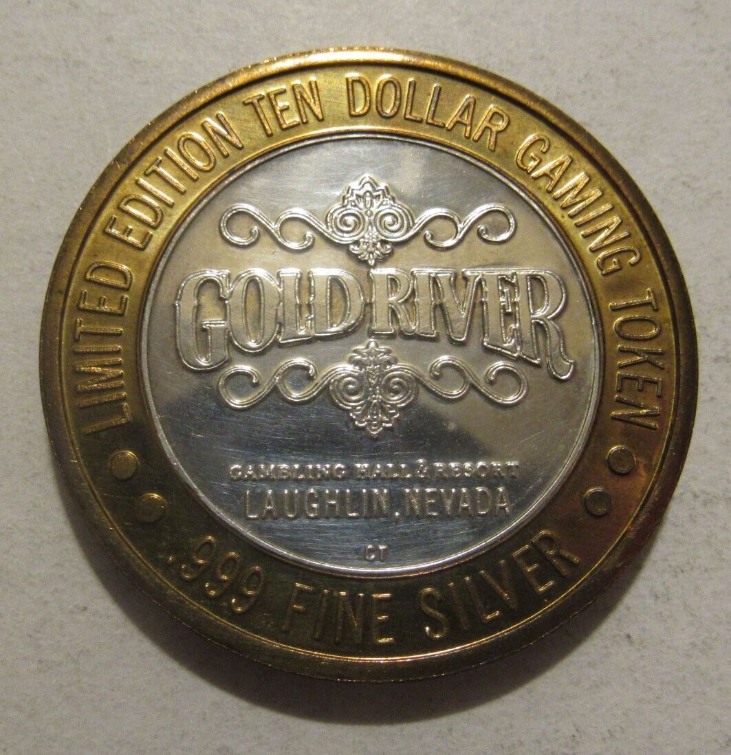 Gold River Ten Dollar Silver Gaming Token Free Shipping Без бренда - фотография #2