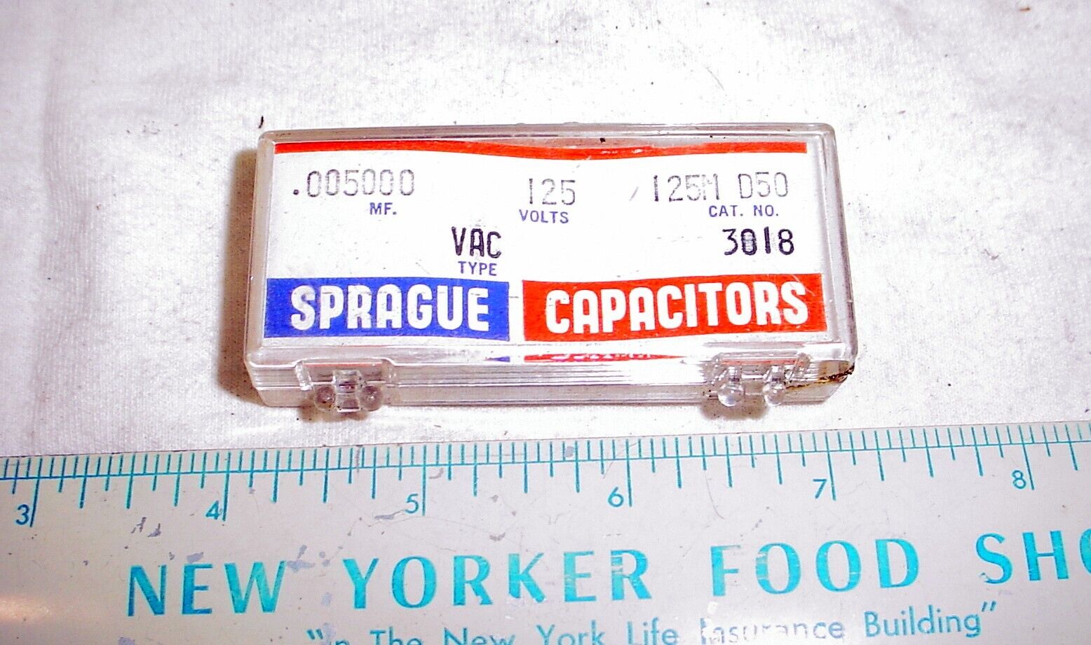 5 NOS Sprague .005 uF 125 VAC Ceramic Disc Capacitor Safety AC Line Voltage SPRAGUE 125M D50