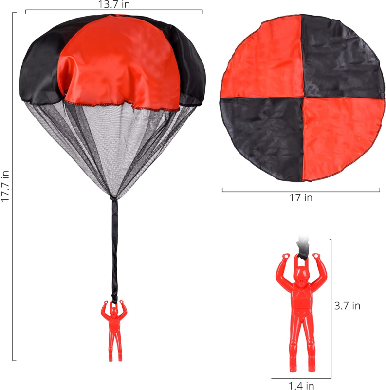 Parachute Toys for Kids - Tangle Free Outdoor Flying Parachute Men, Best Small o Does not apply - фотография #3