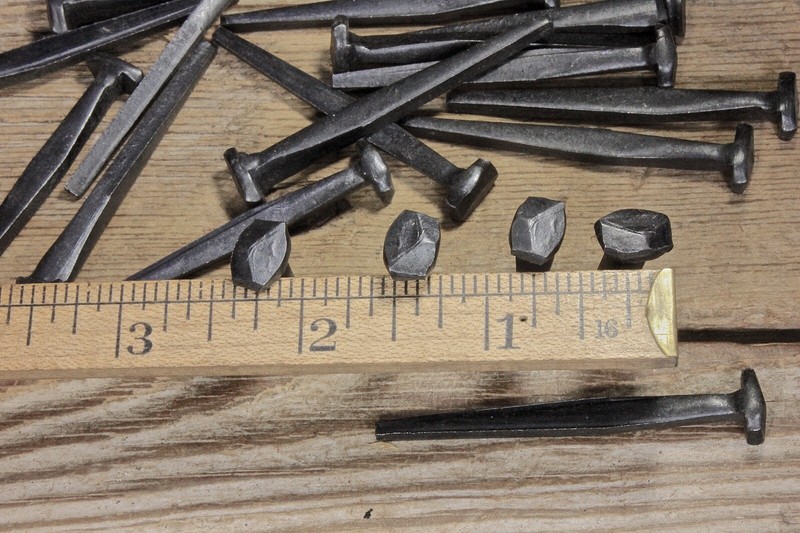2" Rose head 20 nails antique square wrought iron vintage rustic Decorative look Без бренда - фотография #2