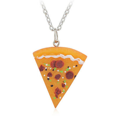 1pcs Pizza Pendant Necklaces for Men Women Family Friendship Jewelry GiftSG Unbranded // - фотография #7
