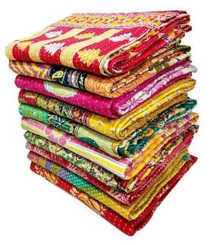 Wholesale 10 Pc kantha Quilt Vintage Handmade Bedspreads Throw Ralli Blanket  Handmade Does Not Apply - фотография #2