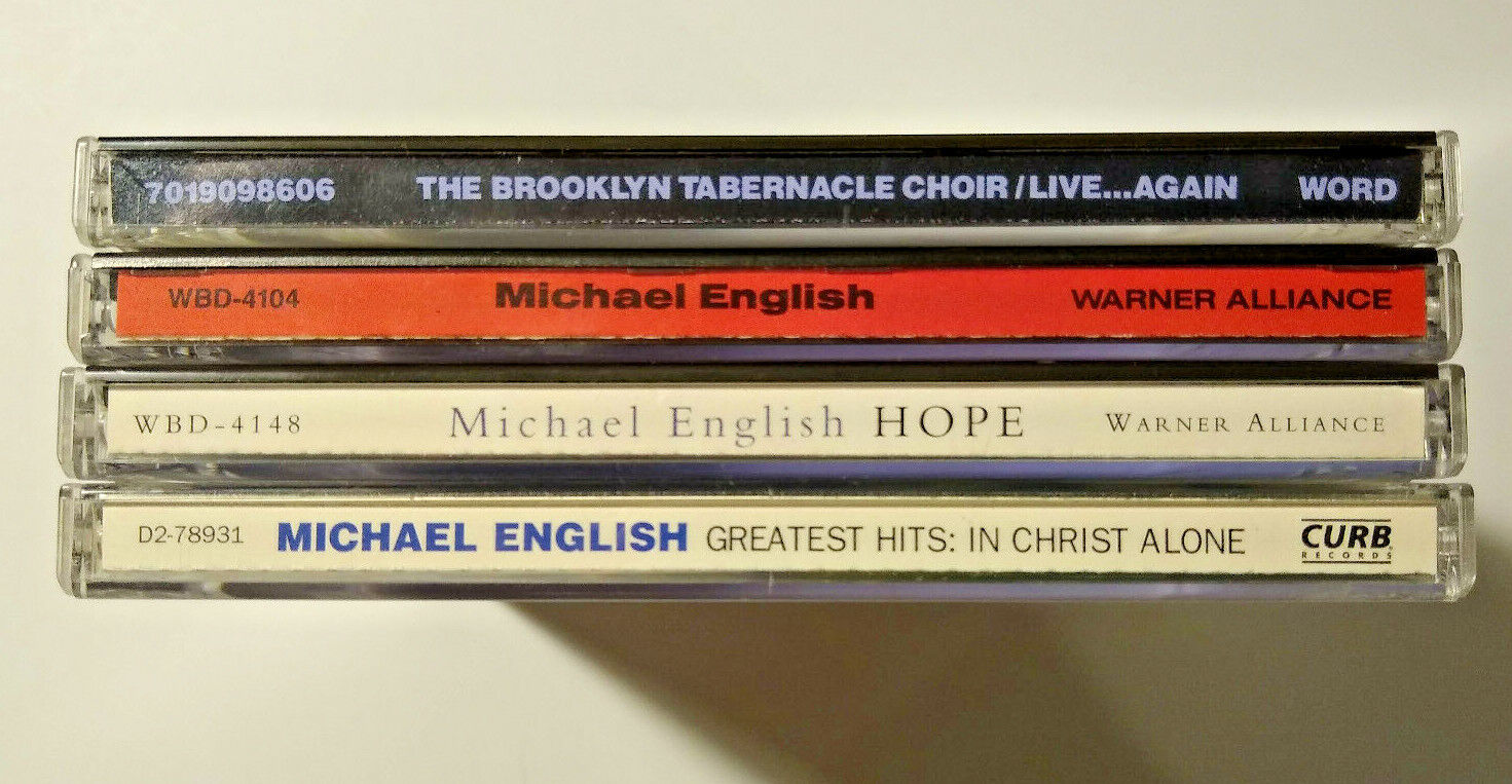 4 CD lot Michael English self-titled Hope Greatest Hits Brooklyn Tabernacle Choi Без бренда