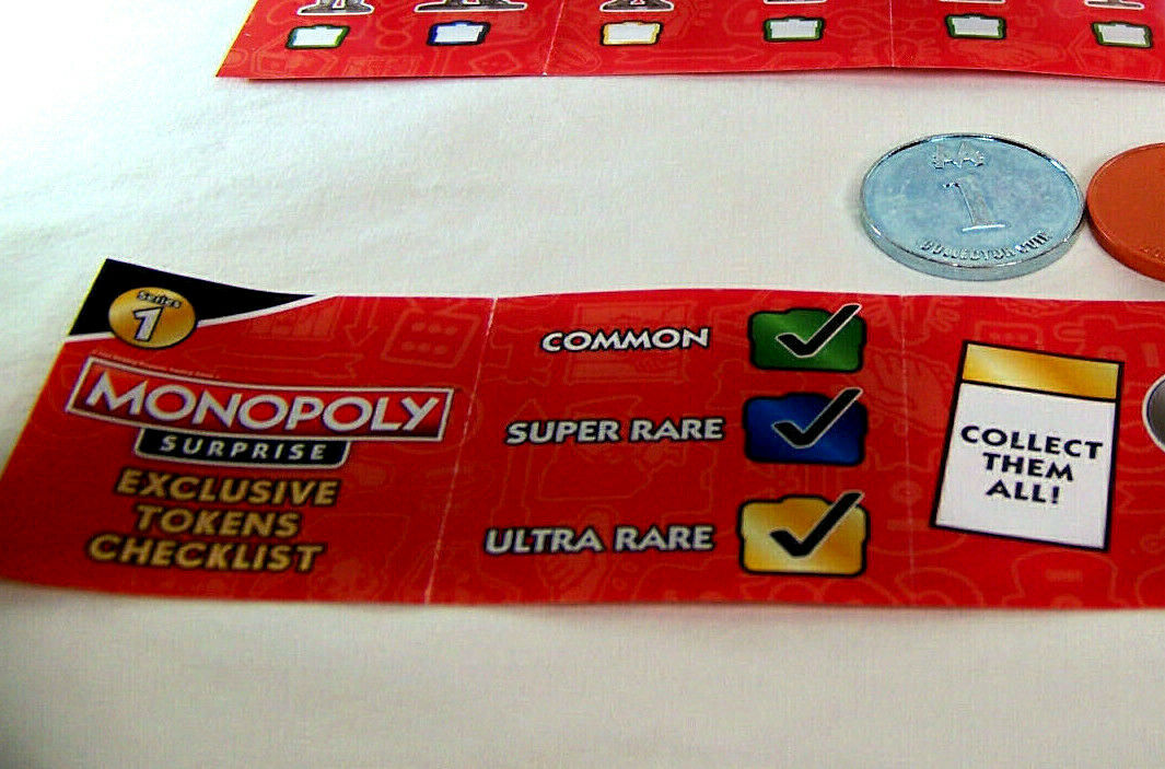 Monopoly Surprise Exclusive Collectible Collectors Tokens Complete Set Series 1 Hasbro 00431 - фотография #6