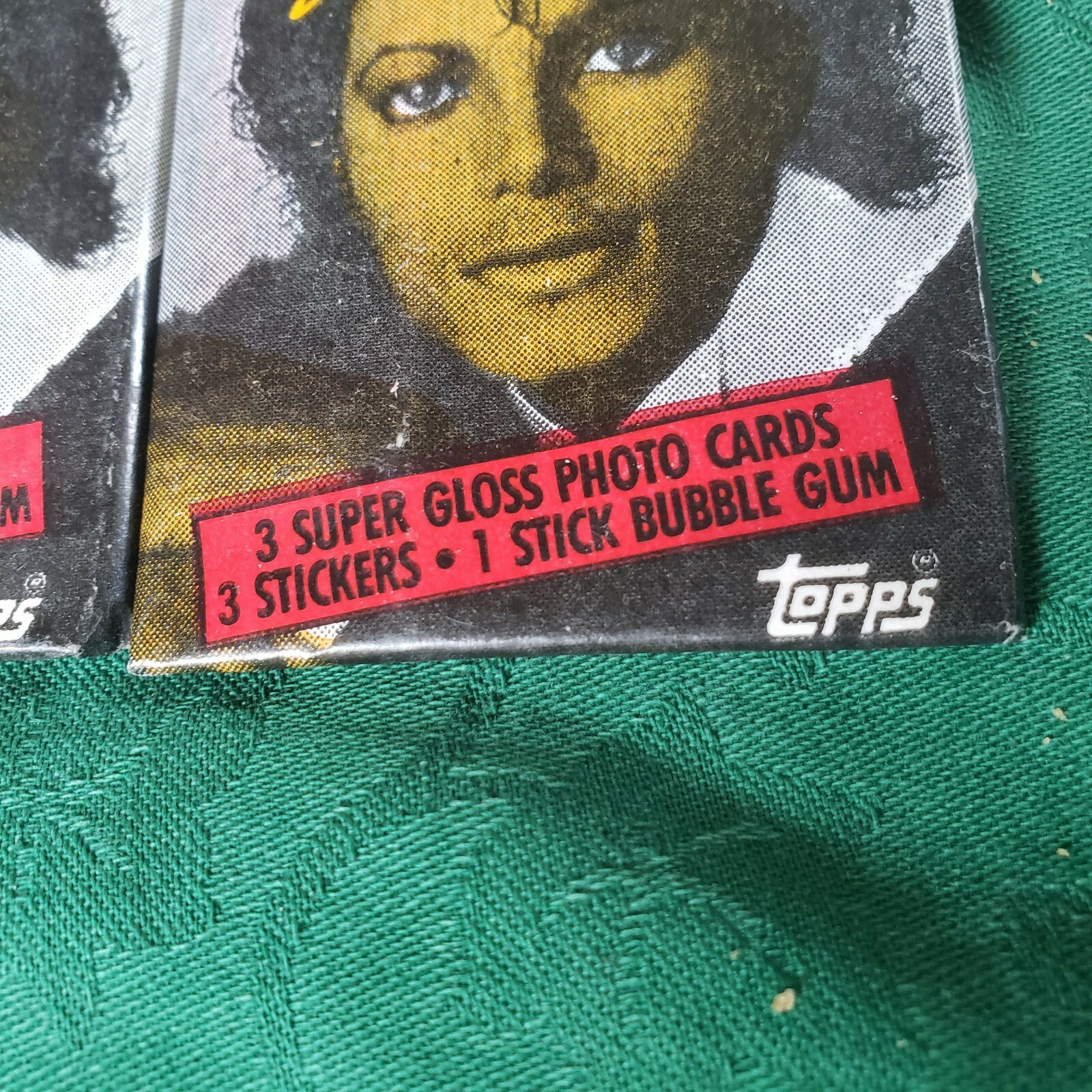 MICHAEL JACKSON - 3 Different  1st Series Red Lip Rare Single Wax Pack Back Без бренда - фотография #3