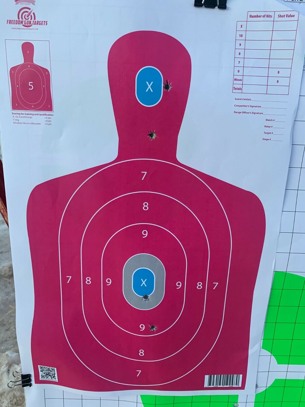 25 Paper Shooting Targets Range Gun Rifle Pistol Firearms Pink Silhouette 12x18 Freedom Gun Targets 93817 - фотография #4