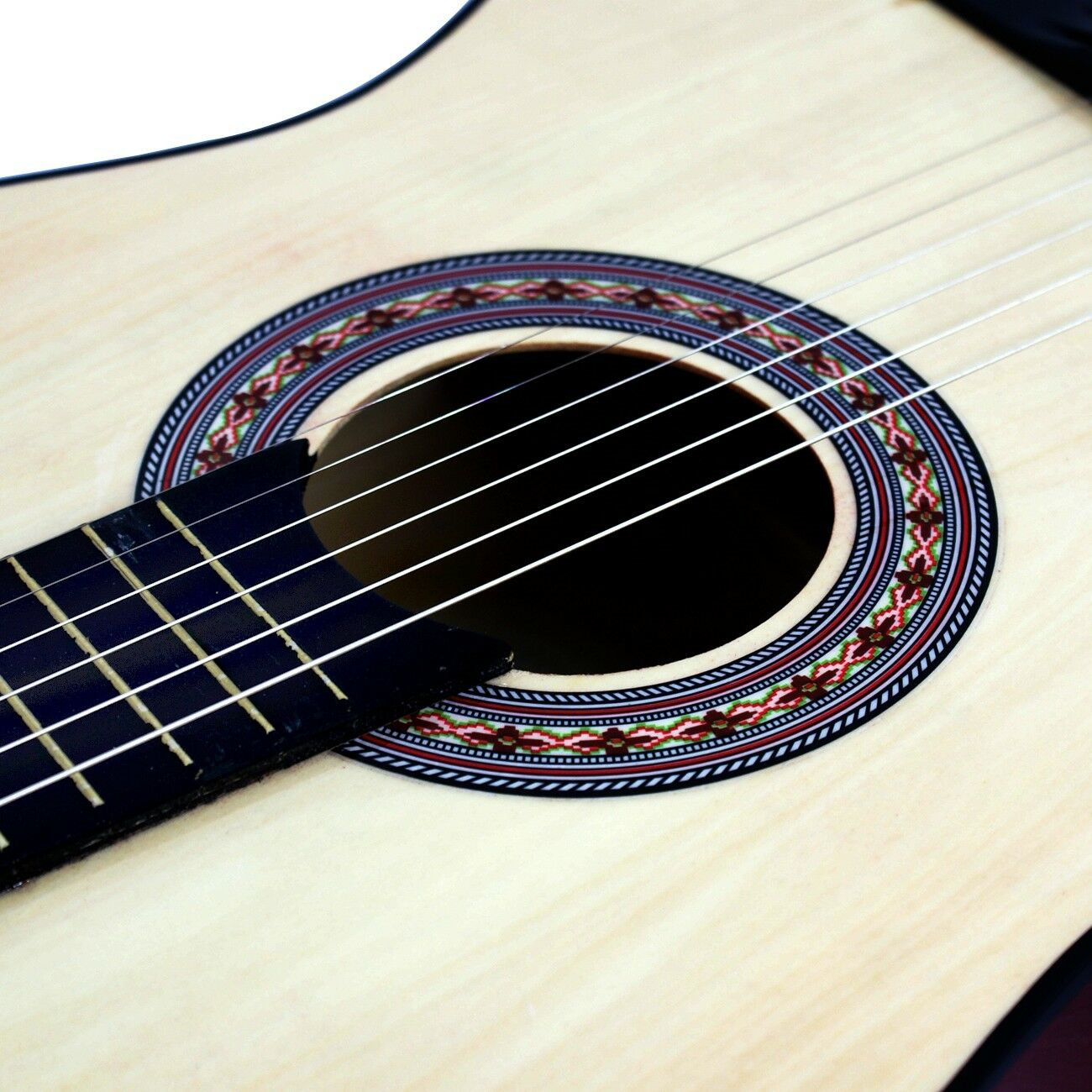 38"Natural Beginners Acoustic Guitar Wooden 6 Strings WithCase,Strap,Tuner, Pick Segawe segaweshop-Y01-1208-4 - фотография #4
