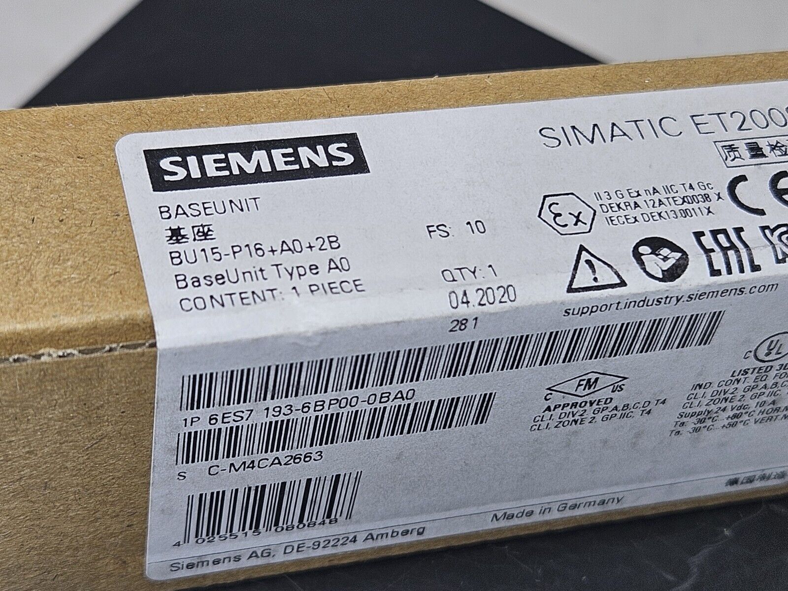 NEW SIEMENS Simatic 6ES7193-6BP00-0BA0 / 6ES7 193-6BP00-0BA0 ET200SP FAST SHIP!! Siemens does not apply - фотография #9