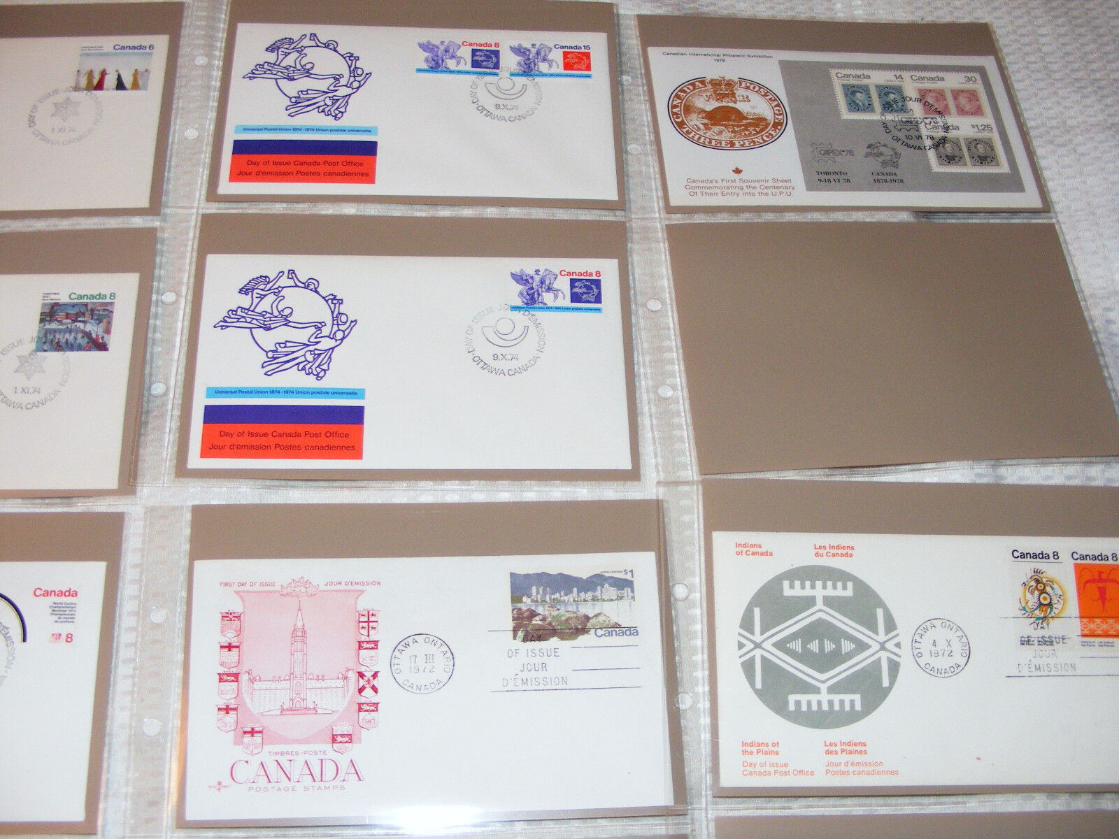Canada  37  First  Day  Covers  1971 To 1978   In  A  Tan  Coloured   Safe Album Без бренда - фотография #5