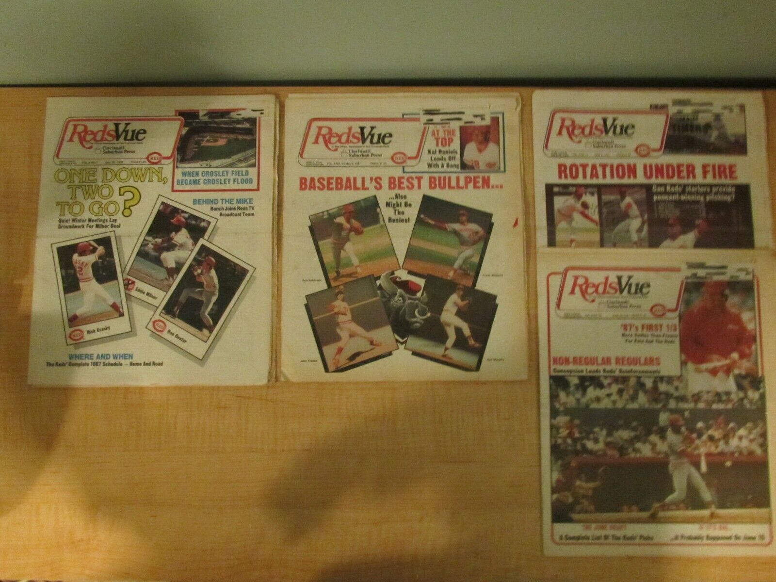 1987 Reds Vue Newspaper Lot of 7 Cincinnati Без бренда - фотография #2