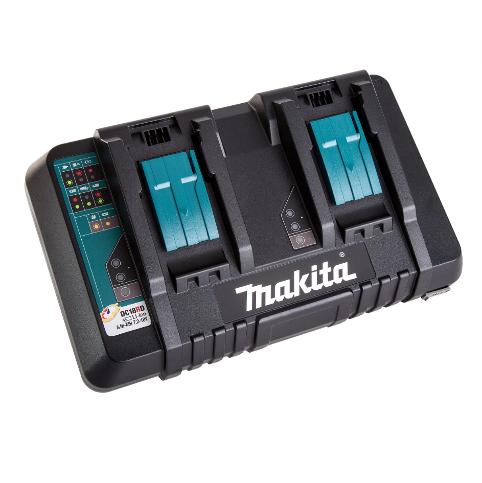 Makita DC18RD Dual Port 14.4-18V Rapid Battery Charger USB 2 BL1830 1840 1850 Makita DC18RD
